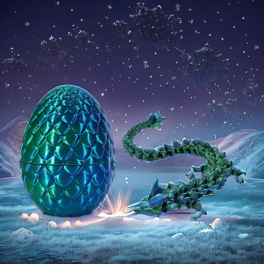 3d printing dragon egg divine dragon set