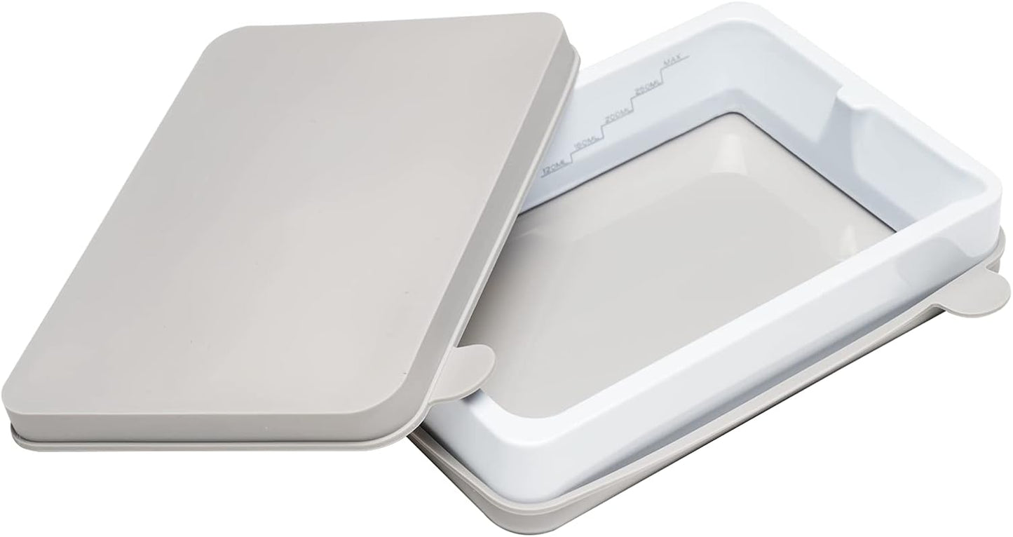 3D Printer Ceramic Resin Vat with FEP Film,Resin Tank with Double Silicone Covers Fits for Photon/Photon S/Mono/Mono SE/Elegoo Mars/Mars Pro/Mars 2 Pro/Photon Mono 4K/ Photon ULTRA/ Photon D2 (1)