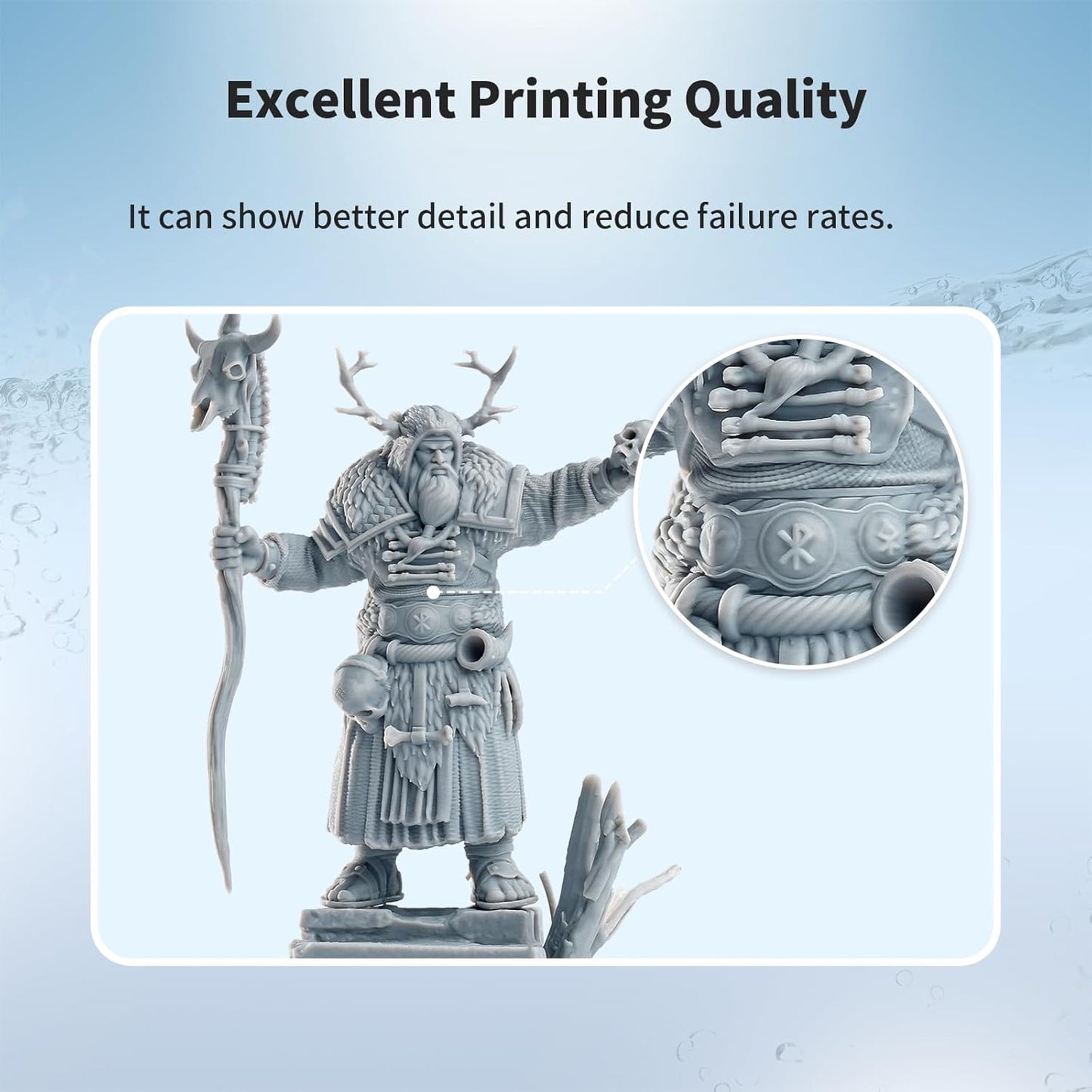 Chitu Systems Water Washable Resin 1KG,Faster Post-Processing, 405nm Standard Photopolymer Resin for 8K/10K/12K/LCD/DLP/SLA 3D Printers,Near-Expiry Resin - Limited Stock (Slate Grey, 1000g)