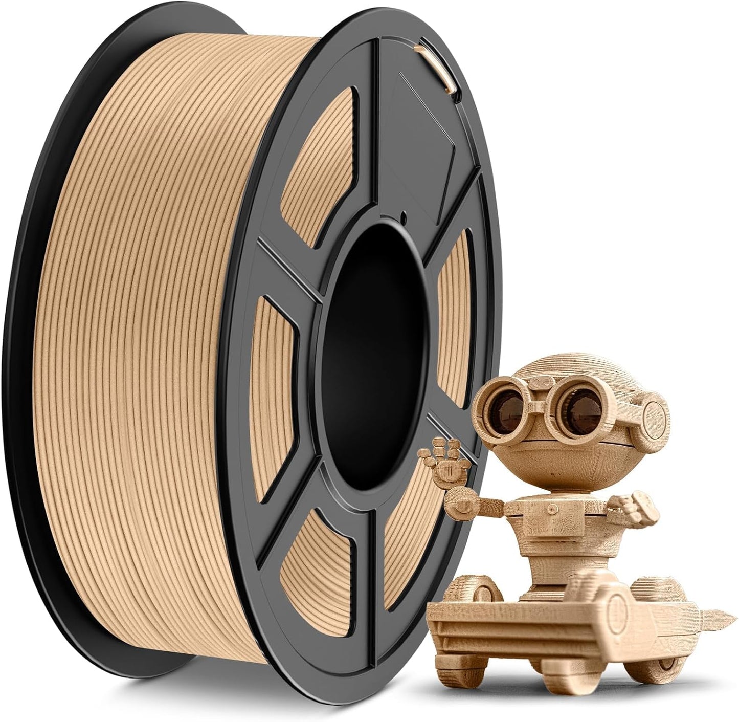 Chitu Systems Wood PLA Filament, 3D Printer PLA 1.75mm Walnut Wood Filament 1KG/2.2lb