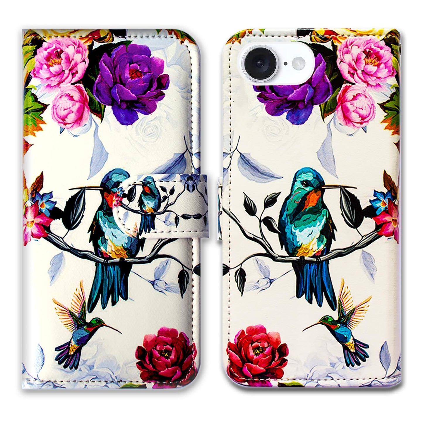 Case for iPhone 16e,Sunflower Bee Flip Phone Case Wallet Cover with Card Slot Holder Kickstand Case for iPhone 16e