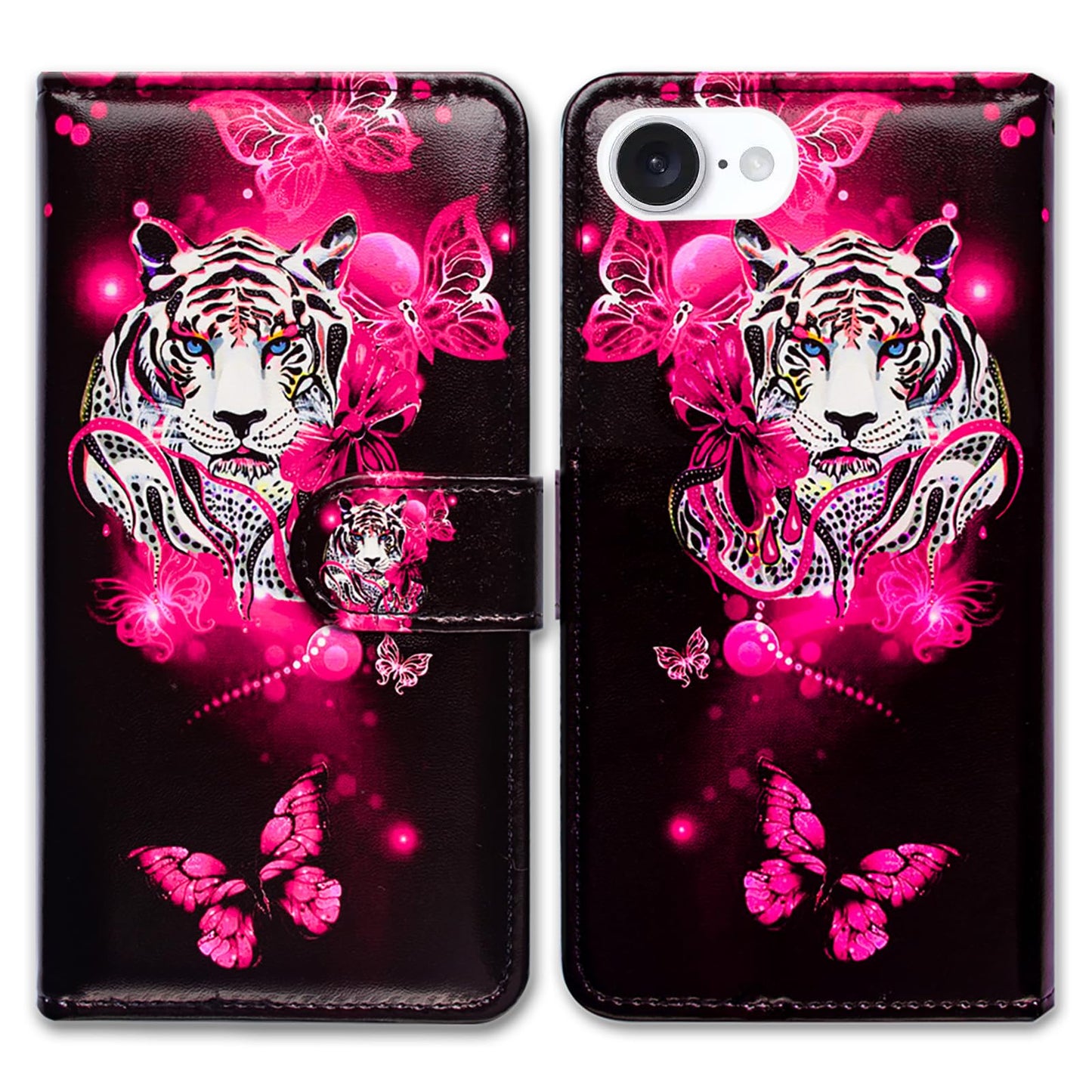 Case for iPhone 16e,Sunflower Bee Flip Phone Case Wallet Cover with Card Slot Holder Kickstand Case for iPhone 16e