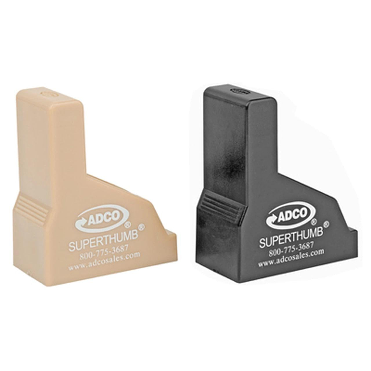 ADCO Arms Magazine Speedloaders|Speedloaders & Accessories ADCO Arms Adco Super Thumb Mag Loader/unloader 2/ct Black and Tan