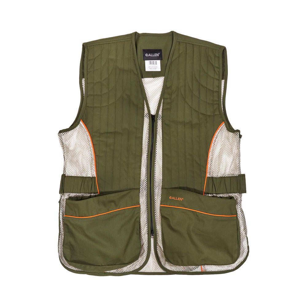 Allen Vests Allen Ace Shooting Range Vest with Moveable Shoulder Pad R or L Green XL/2XL