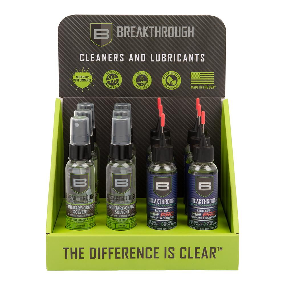 Allen Gun Oils & Gun Cleaning Solvents Allen Breakthrough Clean Technologies Cleaner and Lubricant Mini 12 Pack Display