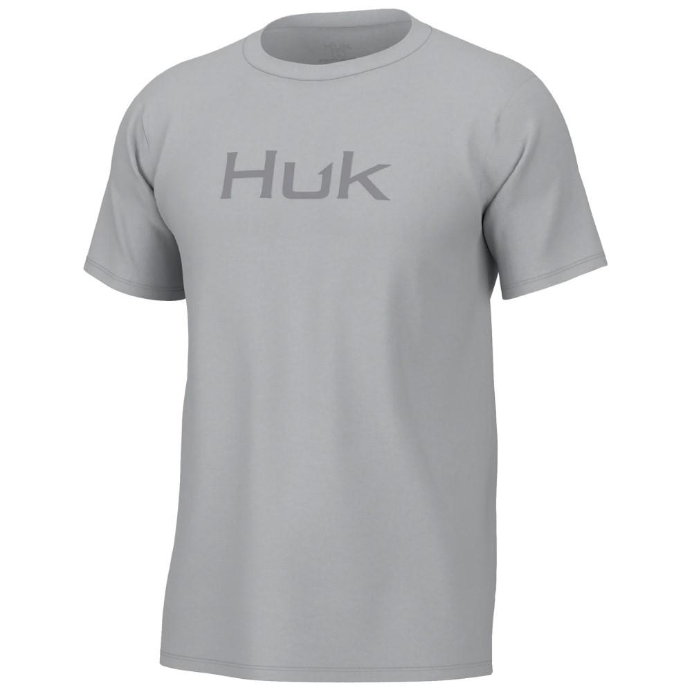 HUK Short Sleeve Shirts HUK Huk Logo Short Sleeve Shirt Harbor Mist L