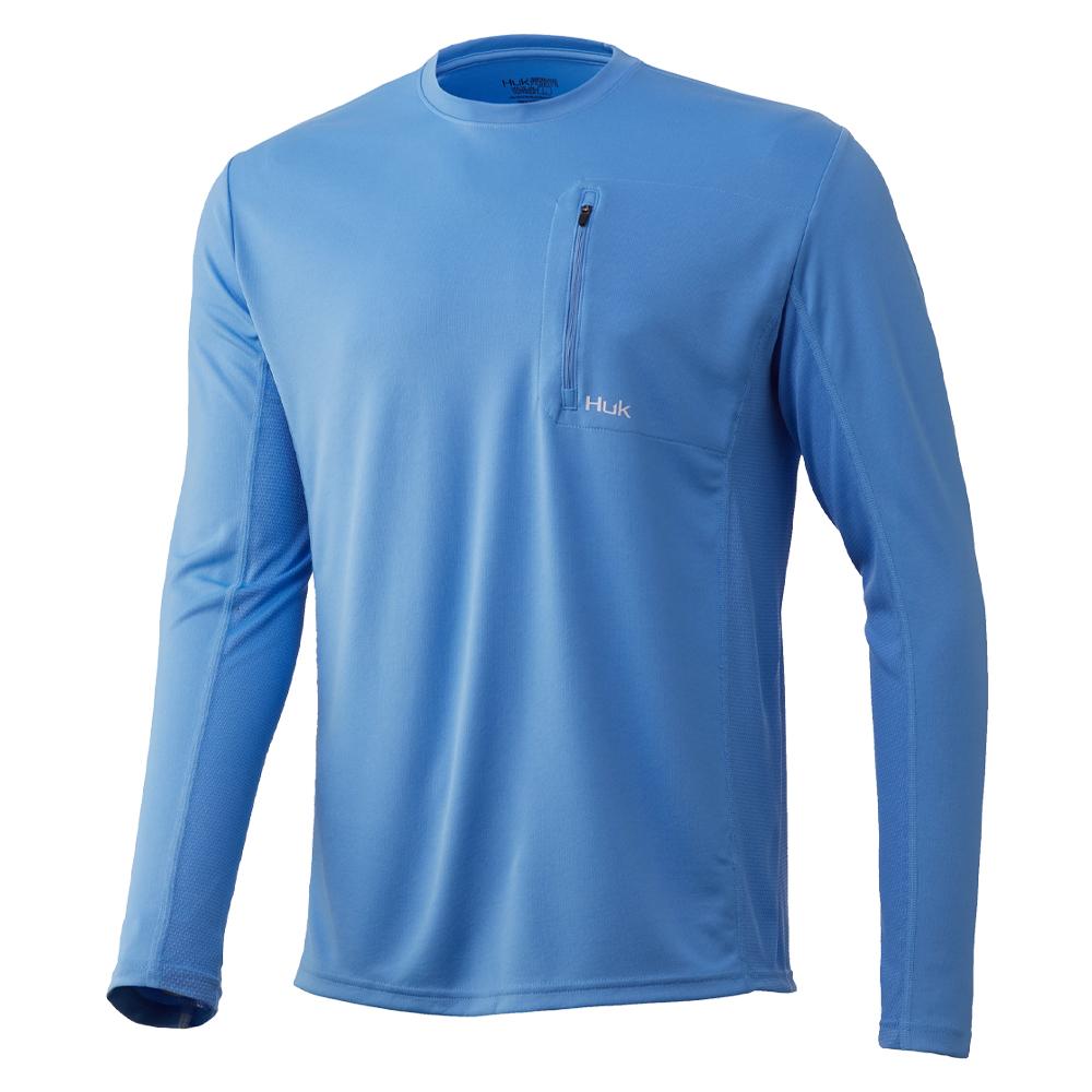HUK Long Sleeve Shirts|Clothing & Footwear HUK Huk Icon X LS Pocket Carolina Blue S