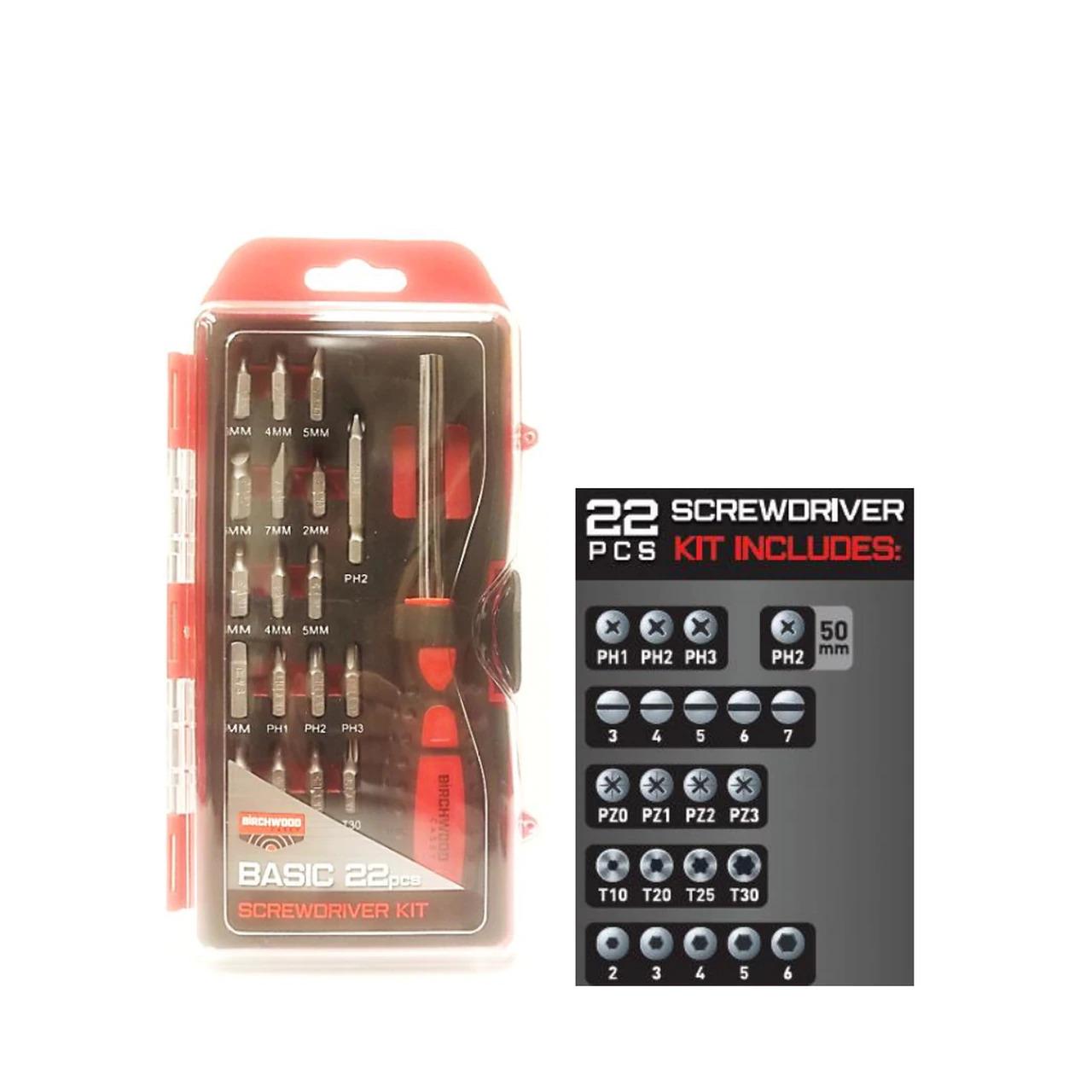 Birchwood Casey Screwdrivers & Torque Wrenches Birchwood Casey Birchwood Casey Basic Screwdriver Set -22/ct