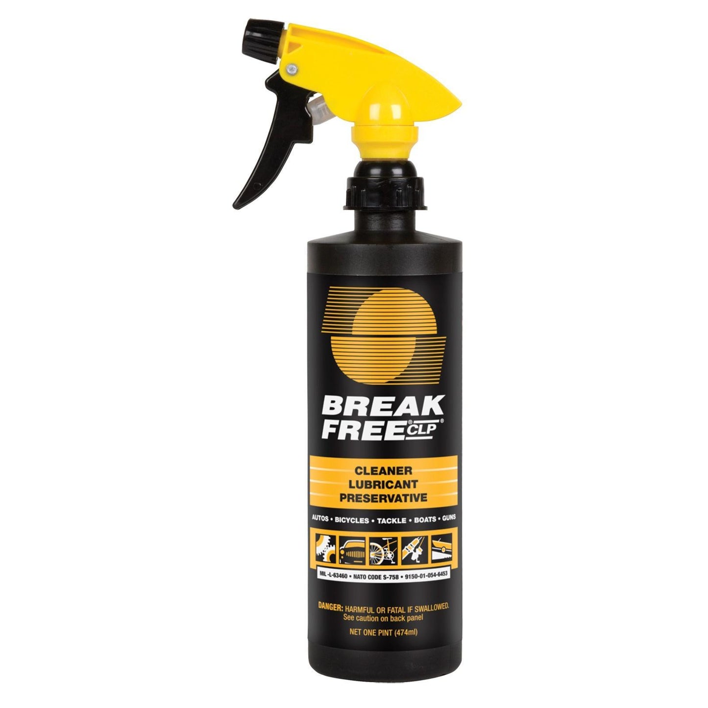 Safariland / Break Free Gun Oils & Gun Cleaning Solvents Safariland / Break Free Break Free CLP Cleaner 16 oz Spray Bottle