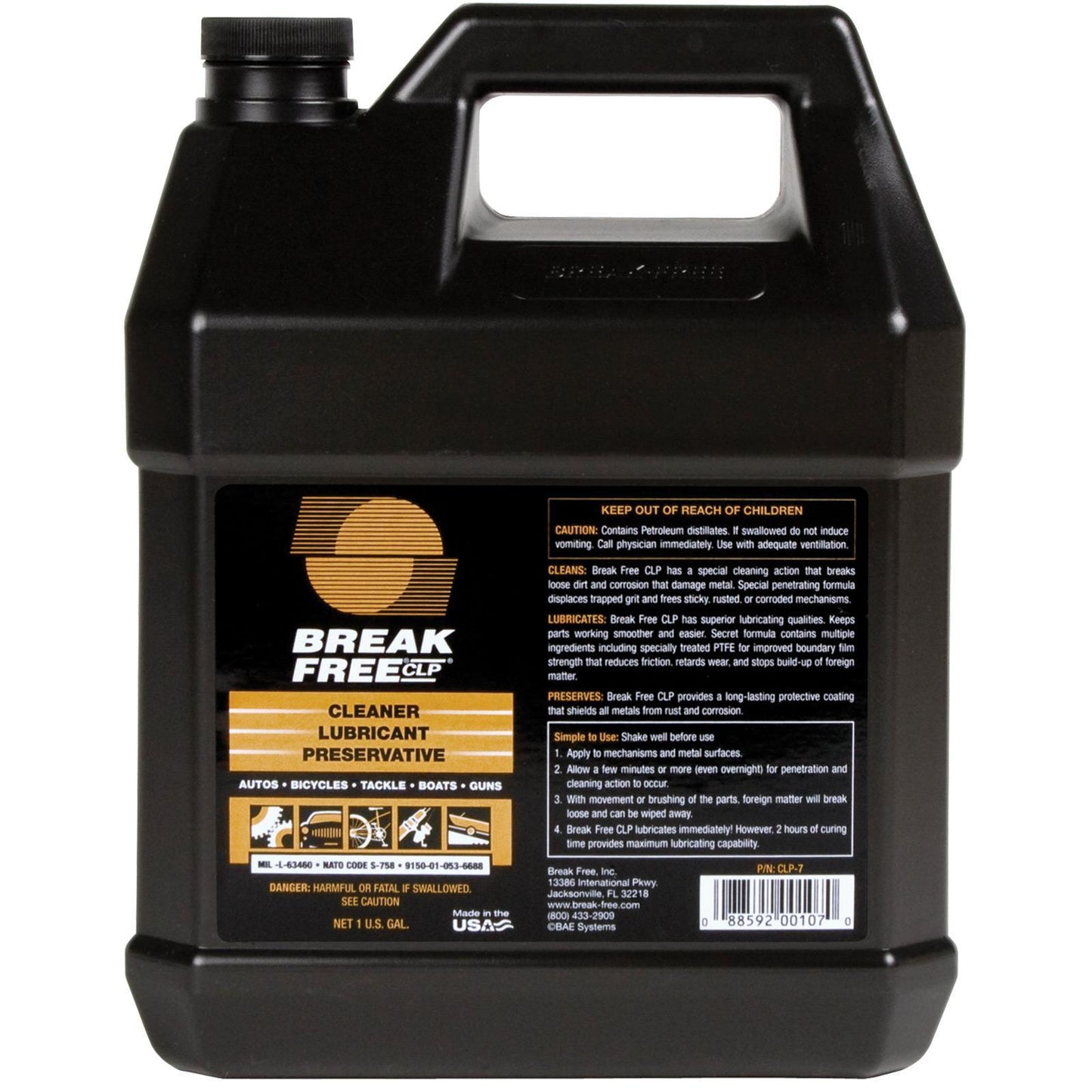Safariland / Break Free Gun Oils & Gun Cleaning Solvents Safariland / Break Free Break Free CLP Cleaner 1 Gallon Bottle