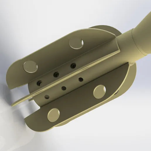 British 3-Inch HE Mortar Shell (WWII/Korean War) Full-Size 3D Printed Replica