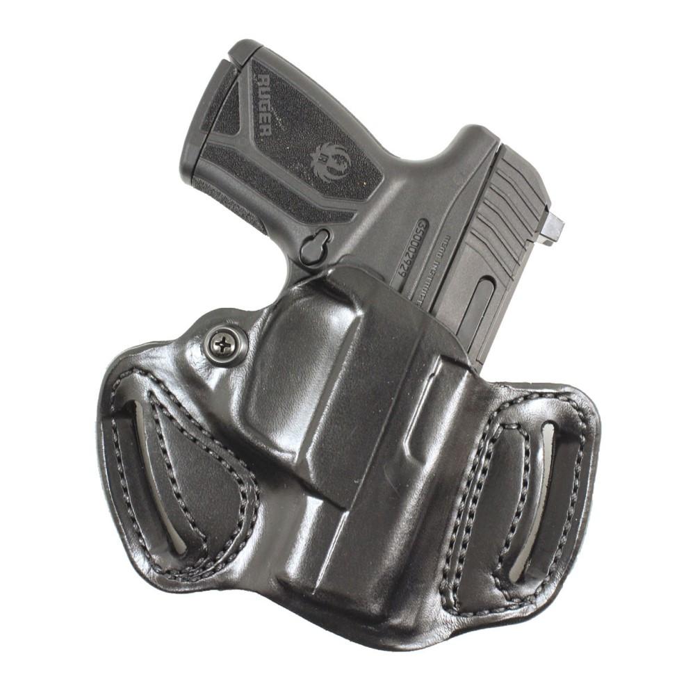 Desantis Leather Gun Holsters Desantis Leather DeSantis #086 Mini Slide Holster for S&W M&P Shield 45 M2.0 with Integrated Laser Black Right Hand
