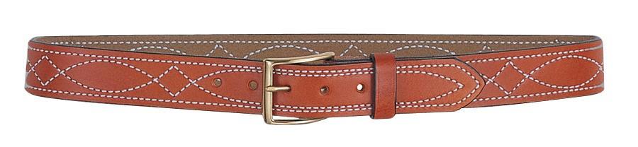 Desantis Leather Belts|Shooting Desantis Leather DeSantis Fancy Stitched Belt - Style B27 1-1/2" Height Tan Size 38