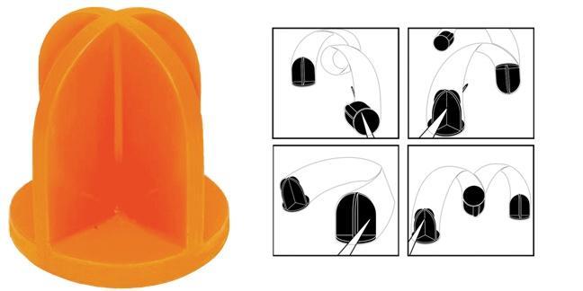 Do All Outdoors Steel Targets Do All Outdoors Impact Seal Ground Bouncing Targets 5" Top Hat