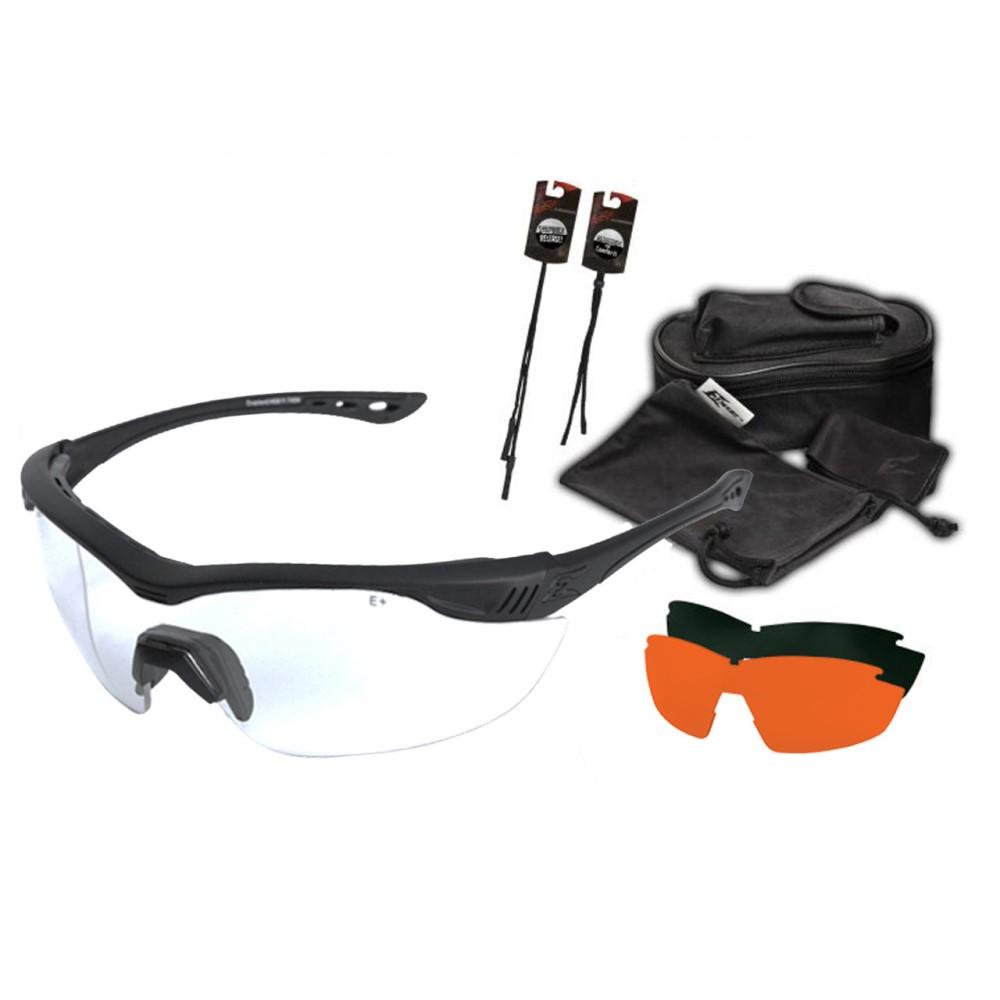 Edge Eyewear Sunglasses|Shooting Glasses Edge Eyewear Edge Overlord 3 Lens Safety Glasses Kit with 3 Vapor Shield Lenses
