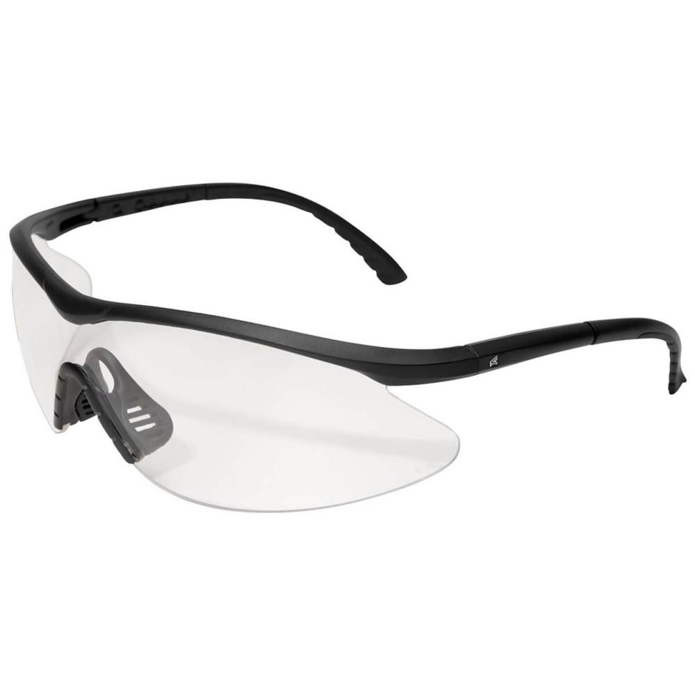 Edge Eyewear Safety Glasses|Shooting Glasses Edge Eyewear Edge Eyewear Fastlink Shooting Glasses Black Frame with Clear G15 Vapor Shield Lens