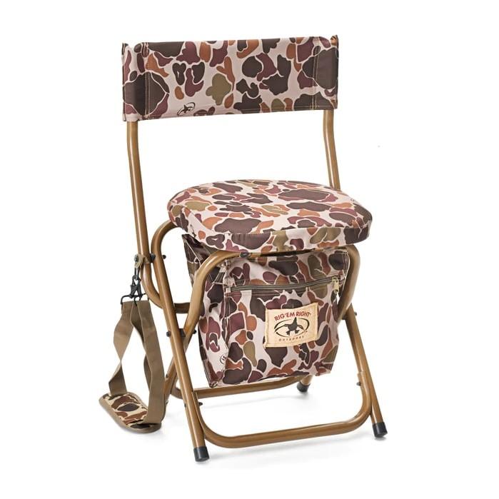 AdvenTec LLC dba Rig Em Right Outdoors Blind Chairs AdvenTec LLC dba Rig Em Right Outdoors Rig 'Em Right Hyde Stool Classic Brown Camo