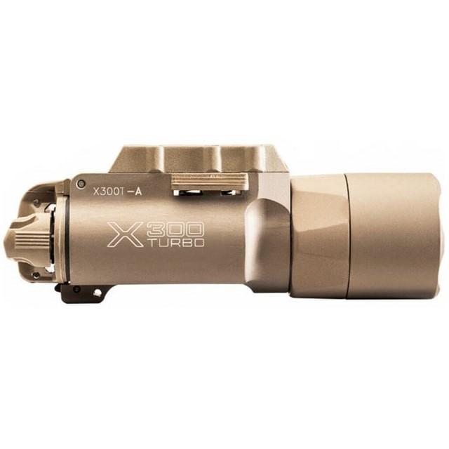 Surefire Rifle Lights Surefire Surefire X300T-A Turbo Weapon Light Universal and Pic Mount 650 Lumens Tan Lever Latch