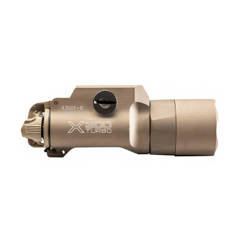 Surefire Rifle Lights Surefire Surefire X300T-B Turbo Weapon Light Universal and Pic Mount 650 Lumens Tan Thumb Screw