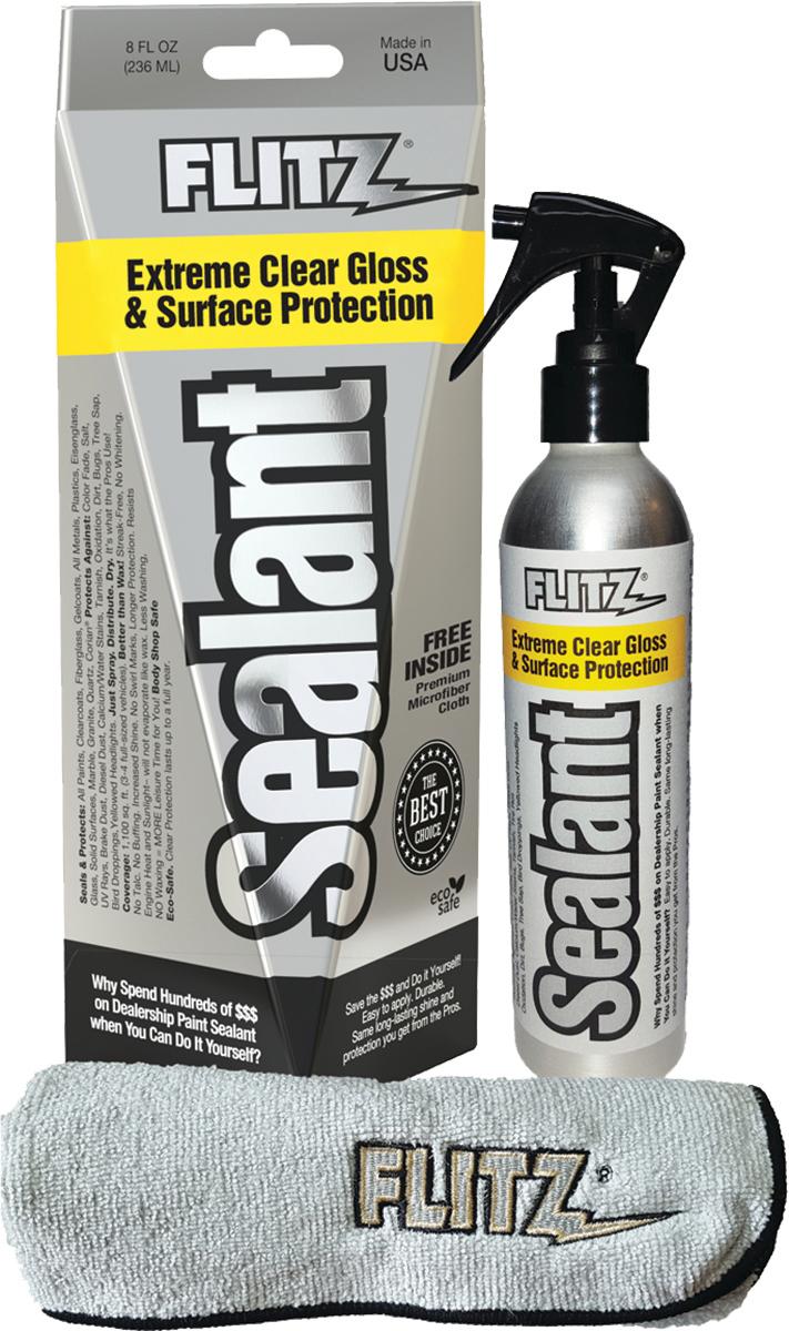 Flitz Gun Oils & Gun Cleaning Solvents Flitz FLITZ SEALANT 8 OZ SPRAY BOTTLE With FREE MICROFIBER