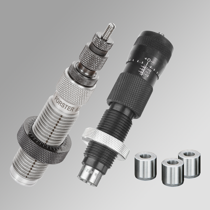 Forster Products Rifle Dies Forster Products Forster Bushing Full Length Sizing Die Bench Rest Ultra Micrometer Seater Die and 3 bushings (288 290 292) 6.5 PRC