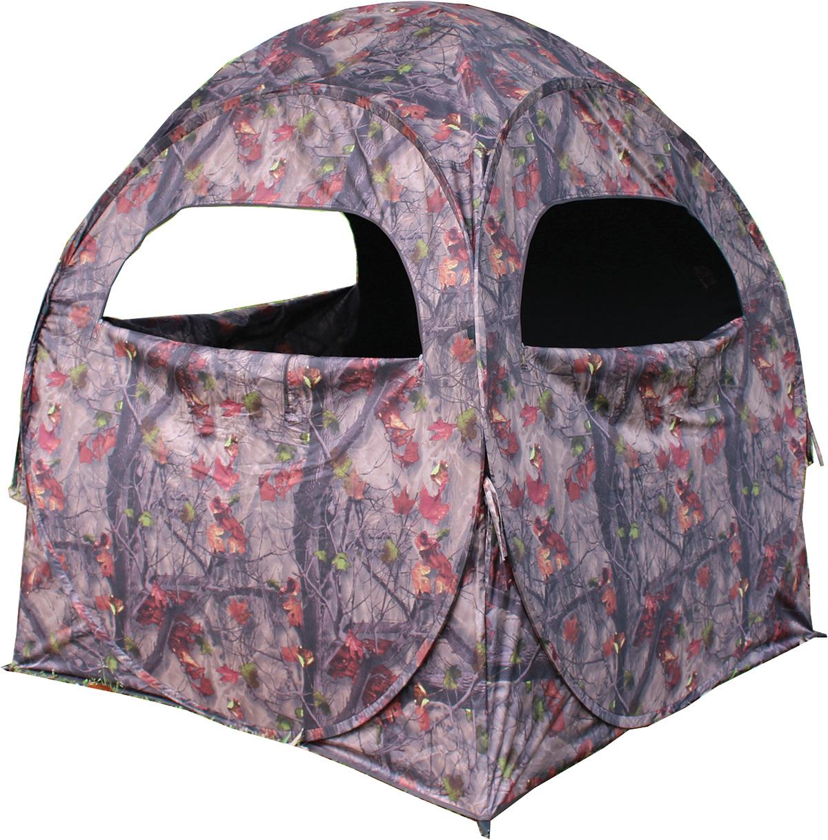 Gsm Ground Blinds Gsm HME 2-Person Spring Steel 75 Pop-Up Ground Blind 58x58x57" - JM Camo