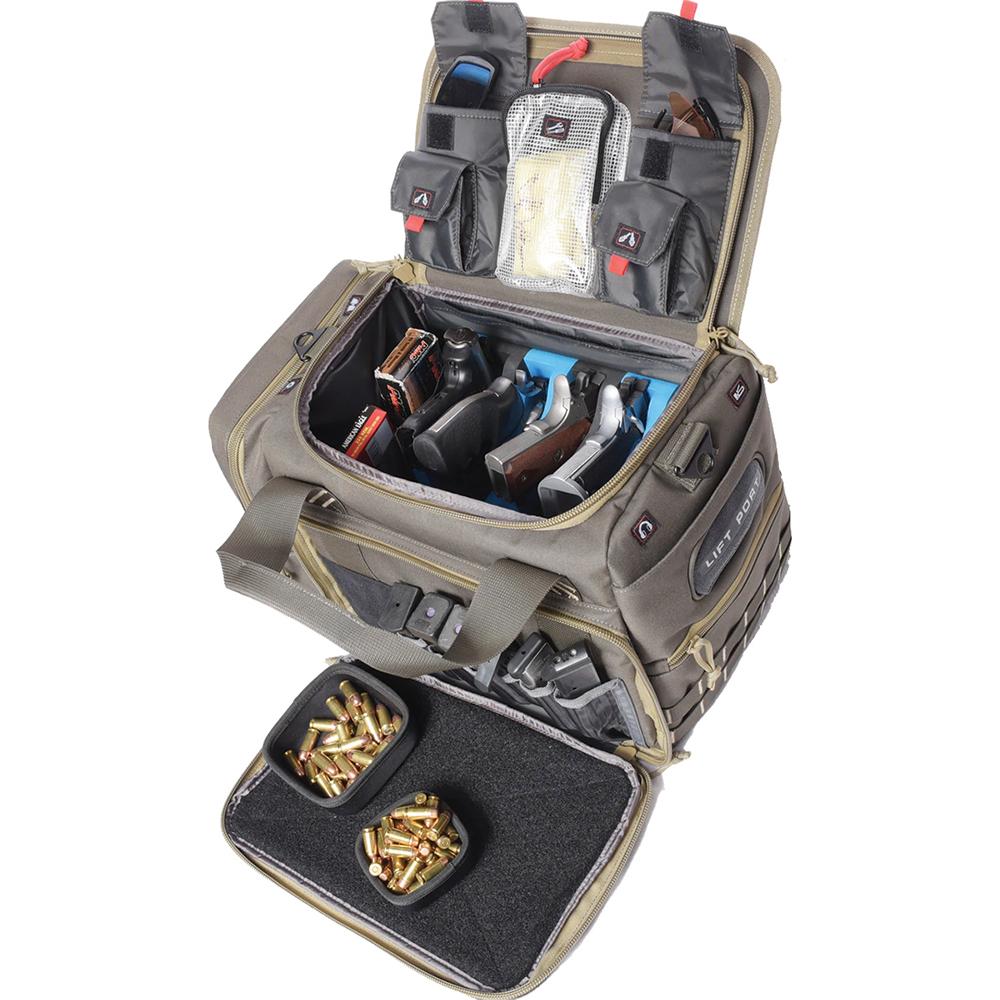 G-Outdoors Dry Bags|Bags & Duffels|Shooting|Range Bags G-Outdoors G-Outdoors Range Bag with 2 Dump Cups and Foam Cradle for 4 Handguns M/L