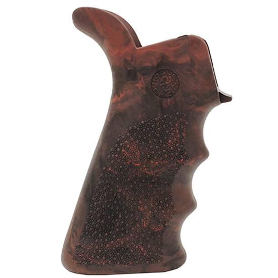 Hogue Grips Hogue Hogue AR-15 Rubber Beavertail Grip - Red Lava