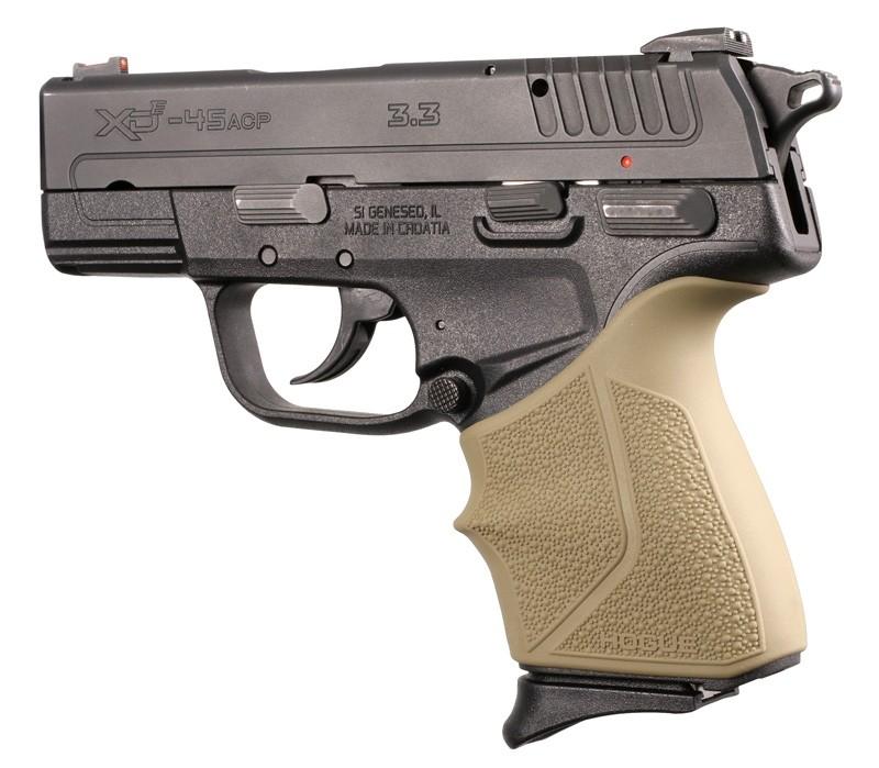 Hogue Grips Hogue Hogue Springfield Armory XD-E 9mm/.45ACP: HandALL Beavertail Grip Sleeve - FDE