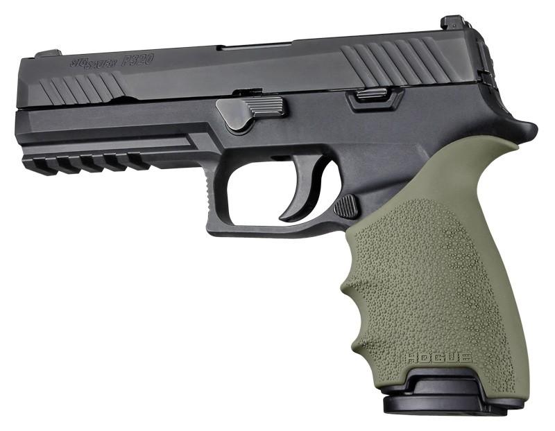 Hogue Grips Hogue Hogue HandAll Beavertail Grip Sleeve Sig Sauer P320 OD Green