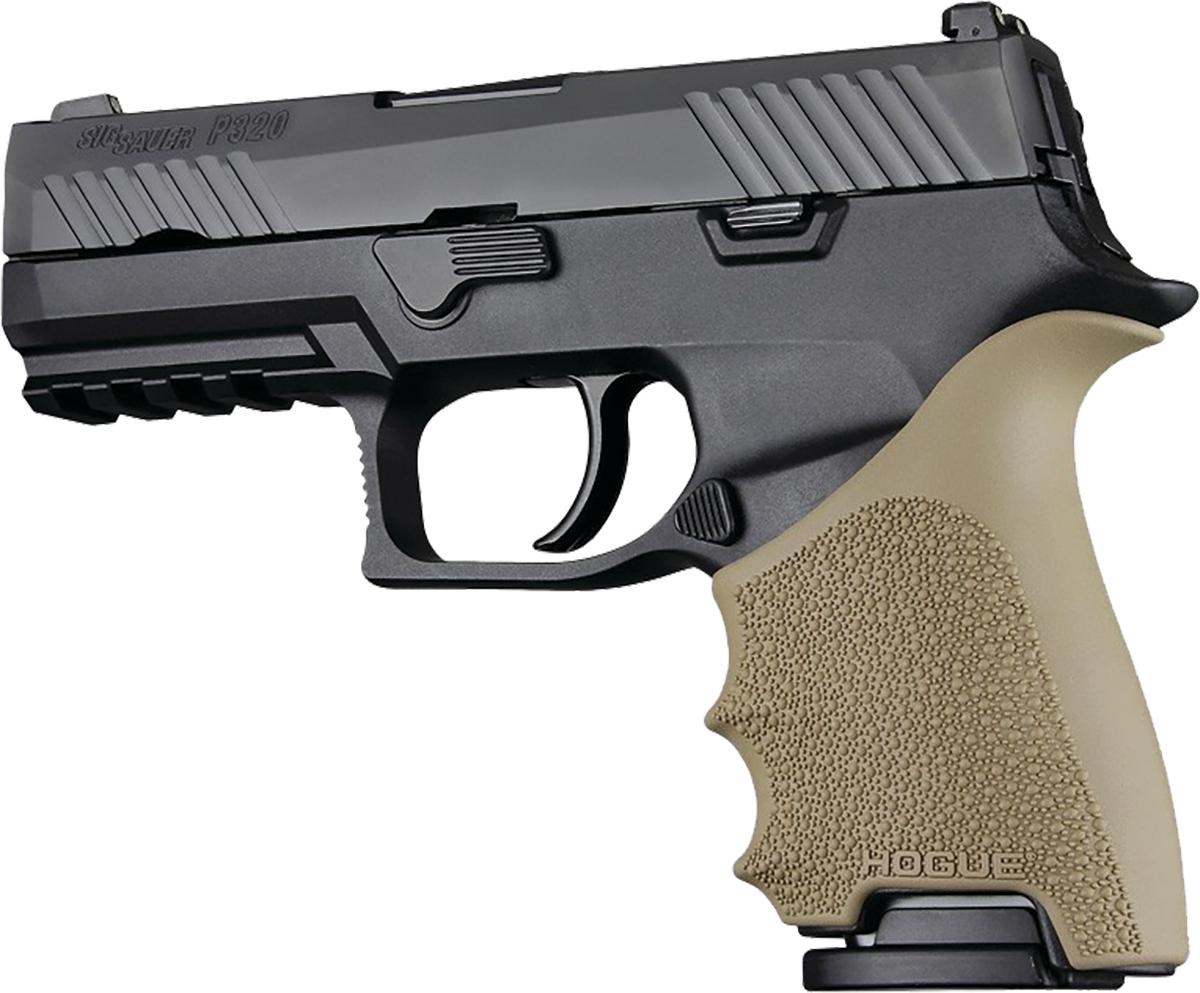 Hogue Grips Hogue HandAll Beavertail Grip Sleeve Sig Sauer P320 Compact Flat Dark Earth
