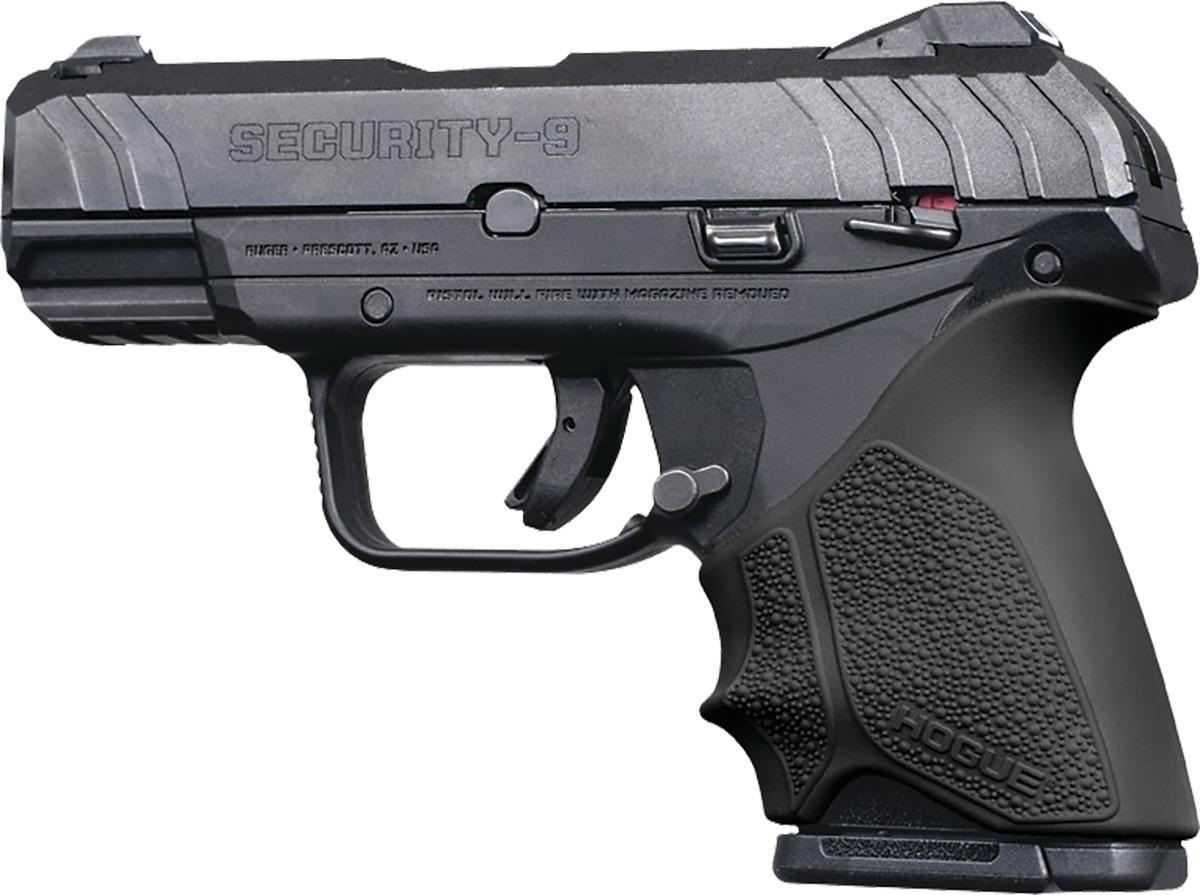 Hogue Grips Hogue Hogue HandAll Beavertail Grip Sleeve Ruger Security 9 Compact - Black