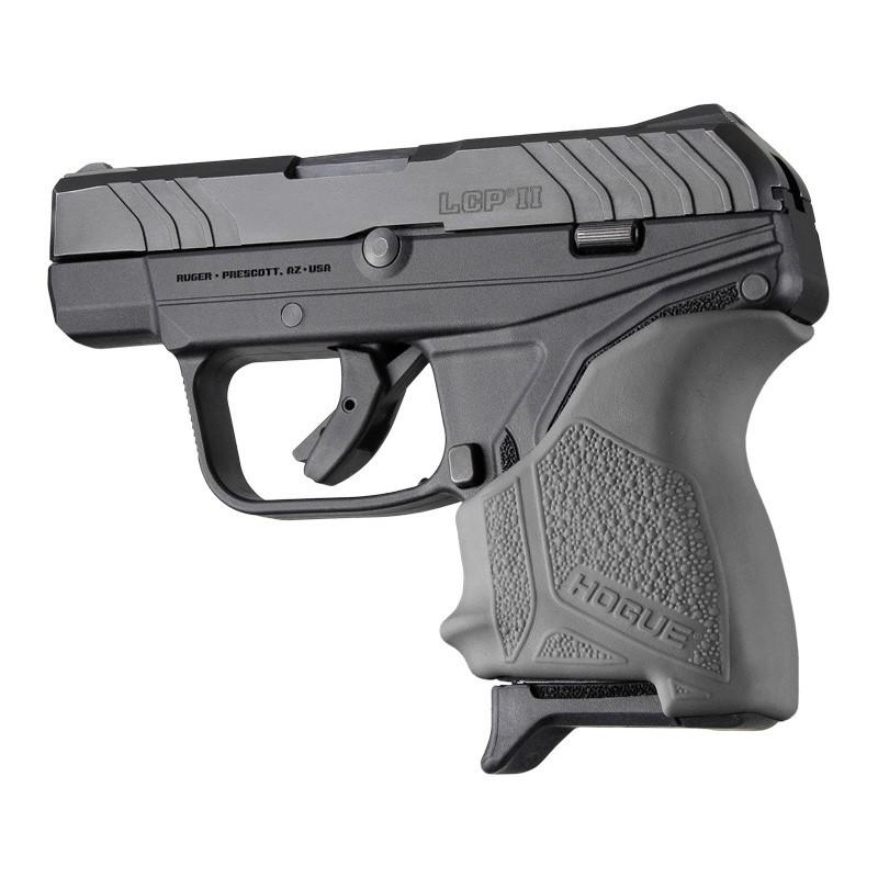 Hogue Gun Parts|Grips Hogue Hogue HandAll Beavertail Handgun Grip Sleeve for Ruger LCP II Slate Grey