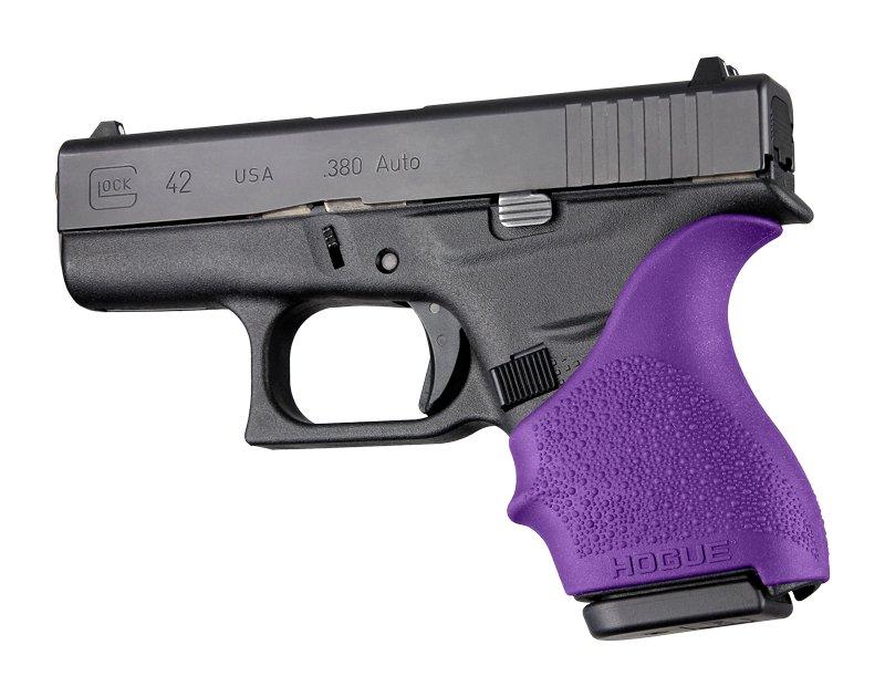 Hogue Grips Hogue Hogue HandAll Beaver Tail Grip Sleeve Glock 42 43 Purple