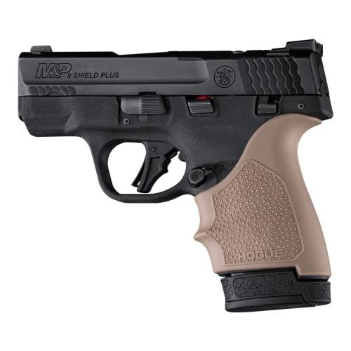 Hogue Grips Hogue Hogue HandAll Beaver Tail Handgun Grip Sleeve S&W M&P 9 Shield Plus FDE