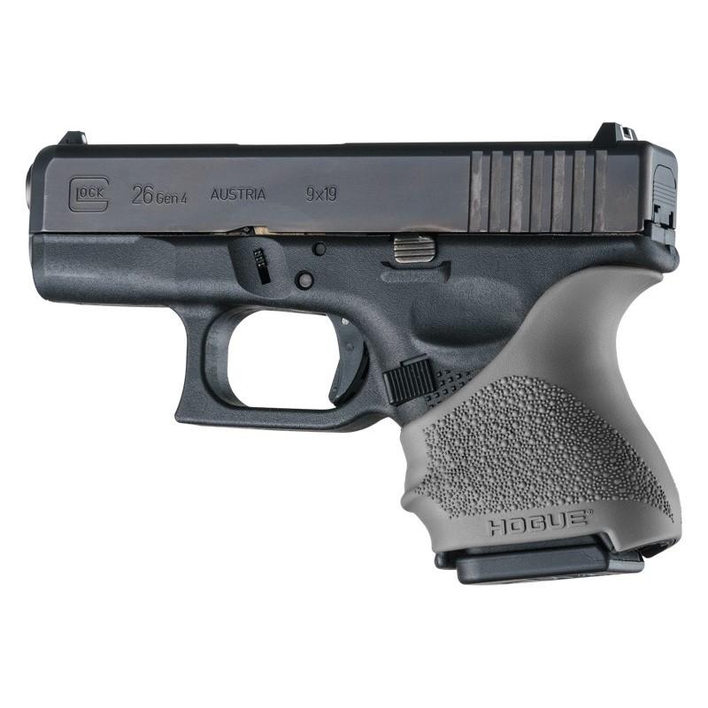 Hogue Grips Hogue Hogue HandAll Beavertail Handgun Grip Sleeve for Glock 26/27 Slate Grey