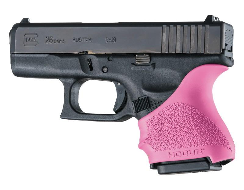 Hogue Grips Hogue Hogue HandAll Beavertail Grip Sleeve Glock 26/27-Pink