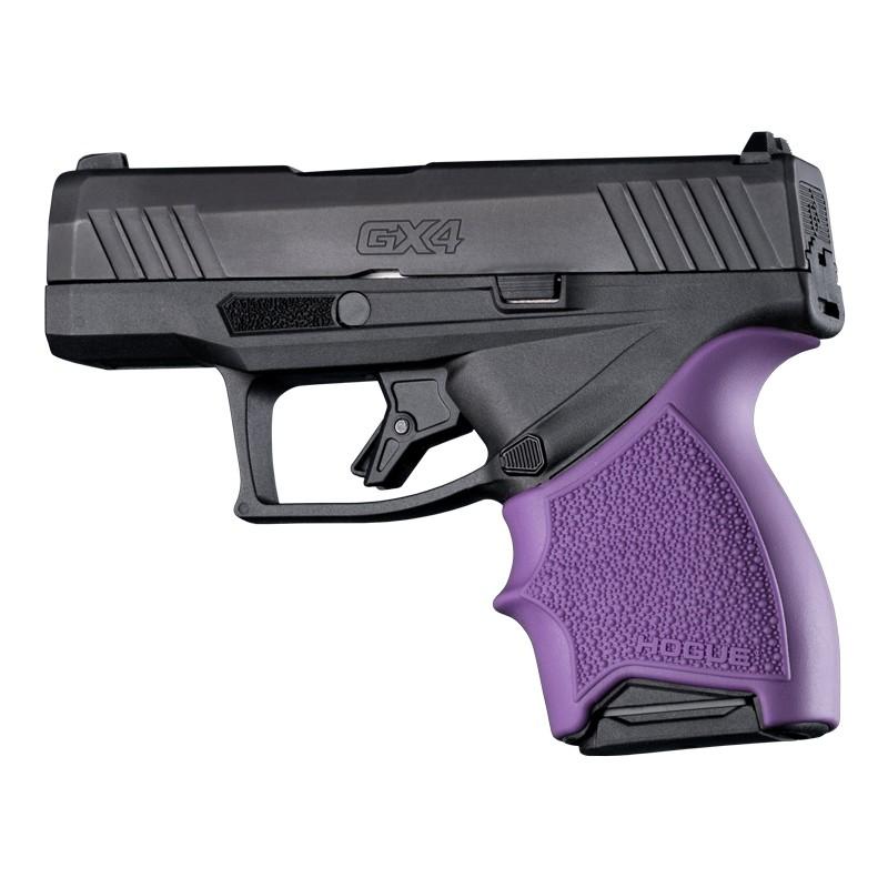 Hogue Gun Parts|Grips Hogue Hogue HandAll Beavertail Handgun Grip Sleeve for Taurus GX4/GX4L Purple