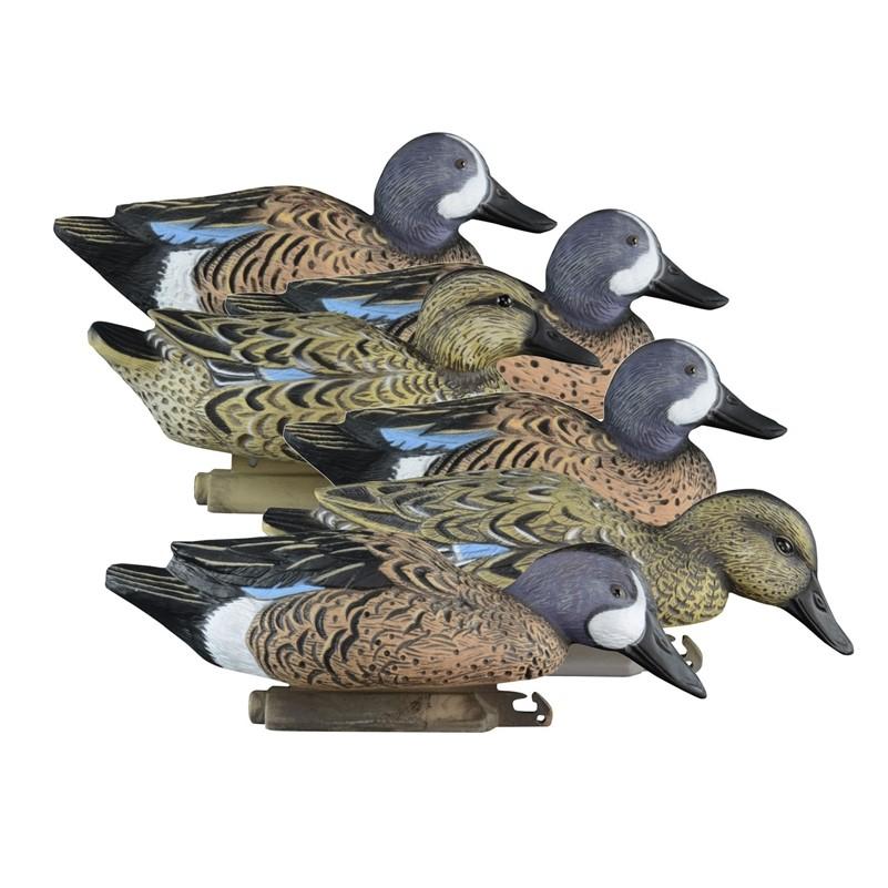 Higdon Outdoors Duck Decoys Higdon Outdoors Higdon Outdoors Standard Blue Wing Teal Foam Filled 6pk
