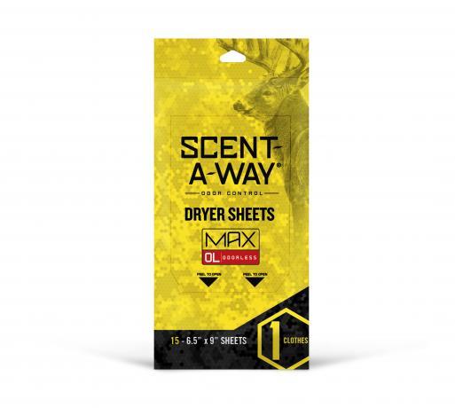 Hunters Specialties Laundry Detergent Hunters Specialties Scent-A-Way Max Odorless Dryer Sheets 15/ct