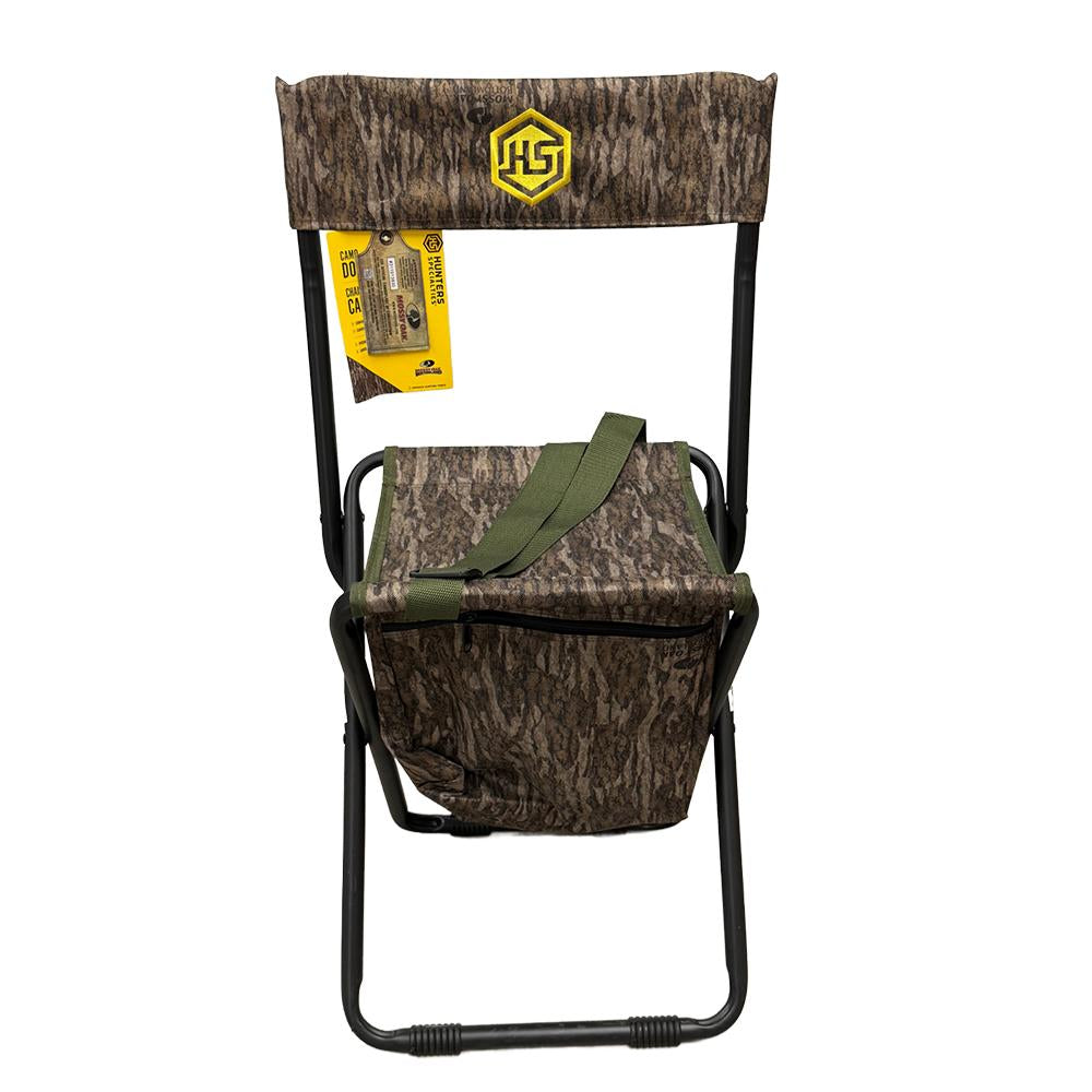 Hunters Specialties Blind Chairs Hunters Specialties Hunters Specialties Camo DoveChair with Back Mossy Oak New Bottomland
