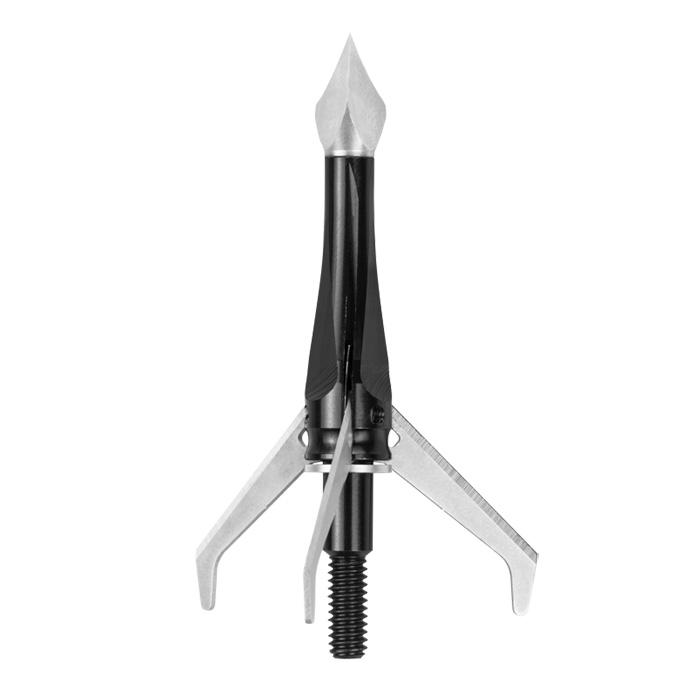 Bear Archery Broadheads Field & Specialty Points Bear Archery Rocket Broadheads Siphon XB 3-Blade Expandable 1-3/4" Cutting Diameter 100 gr - Black