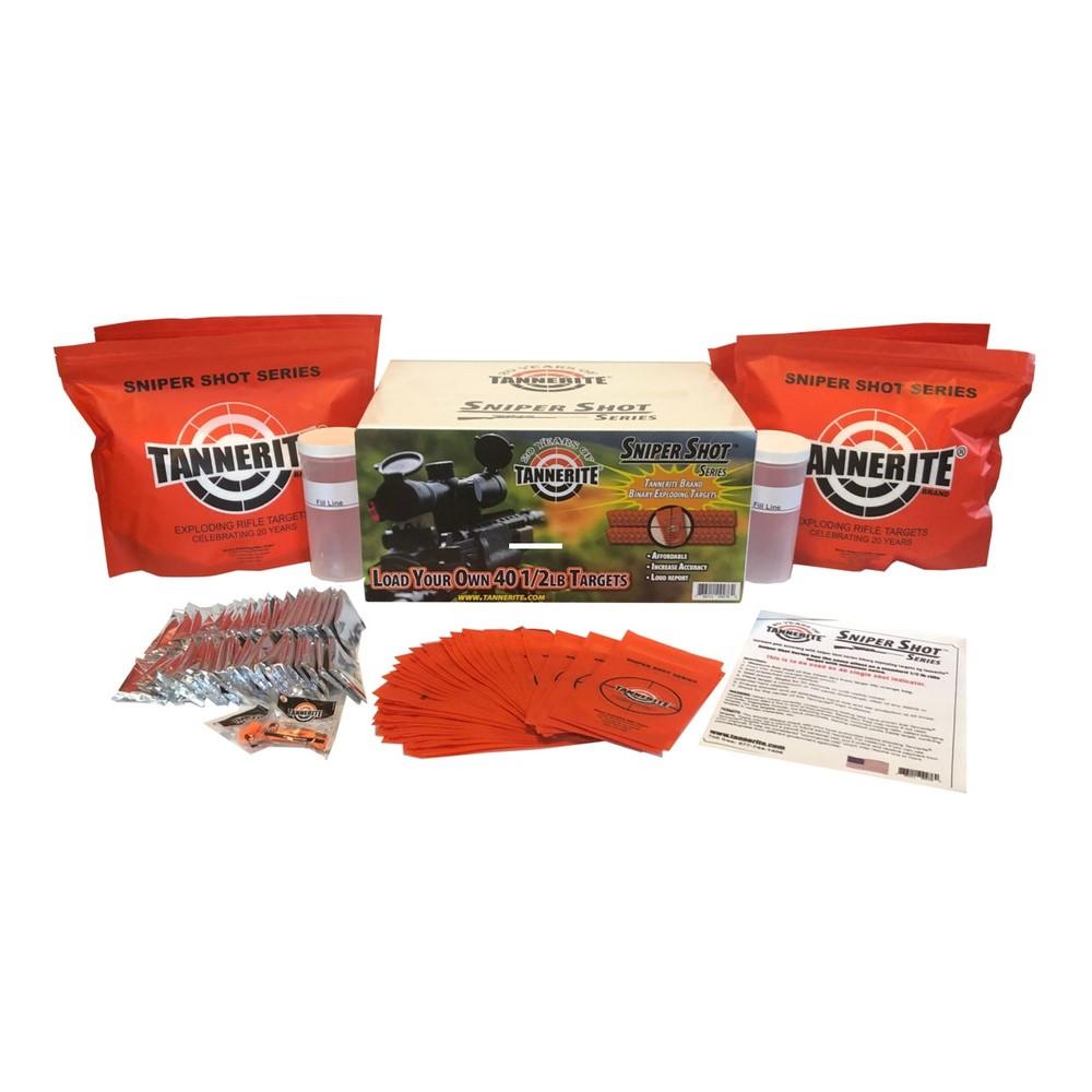 TANNERITE Reactive Targets TANNERITE Tannerite Sniper Shot Series Propack 40 Case of 1/2 Load Your Own Targets