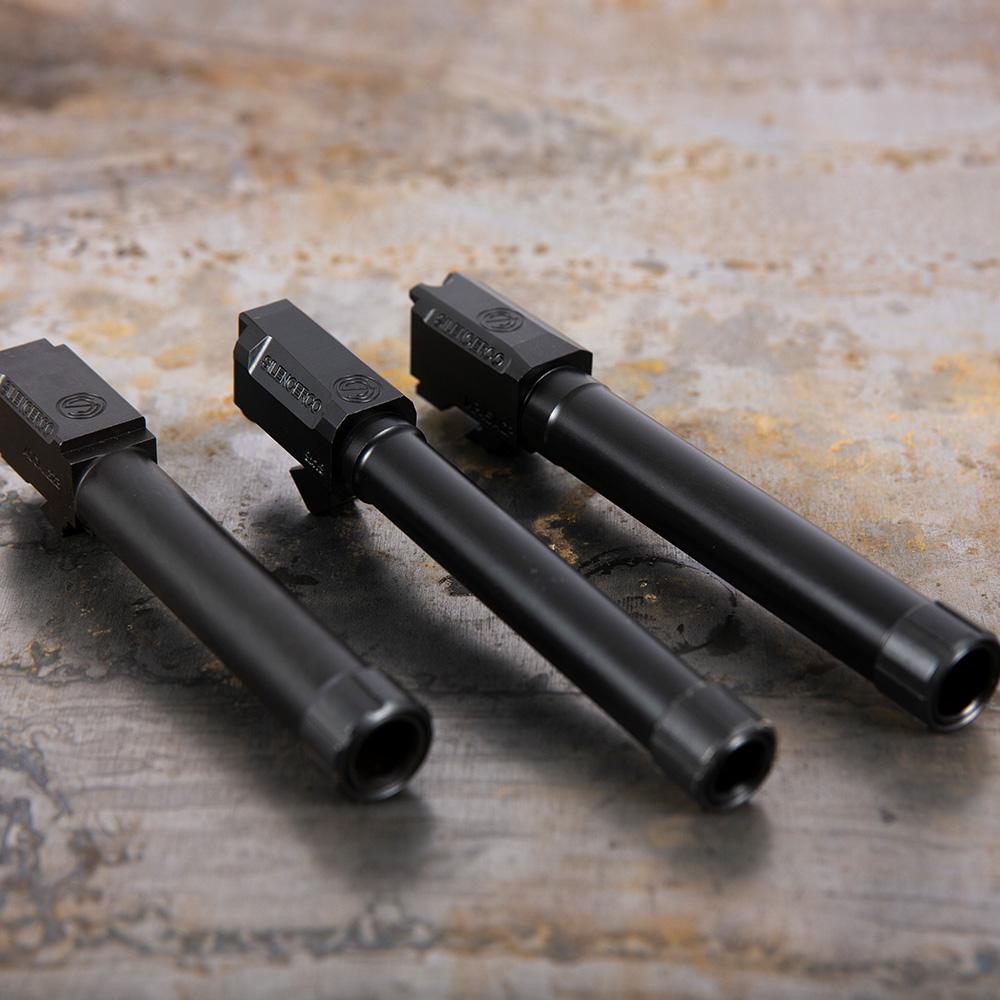 SilencerCo Muzzle Devices SilencerCo SilencerCo Threaded Barrel for Glock 17 9mm Luger 1/2x28 Black
