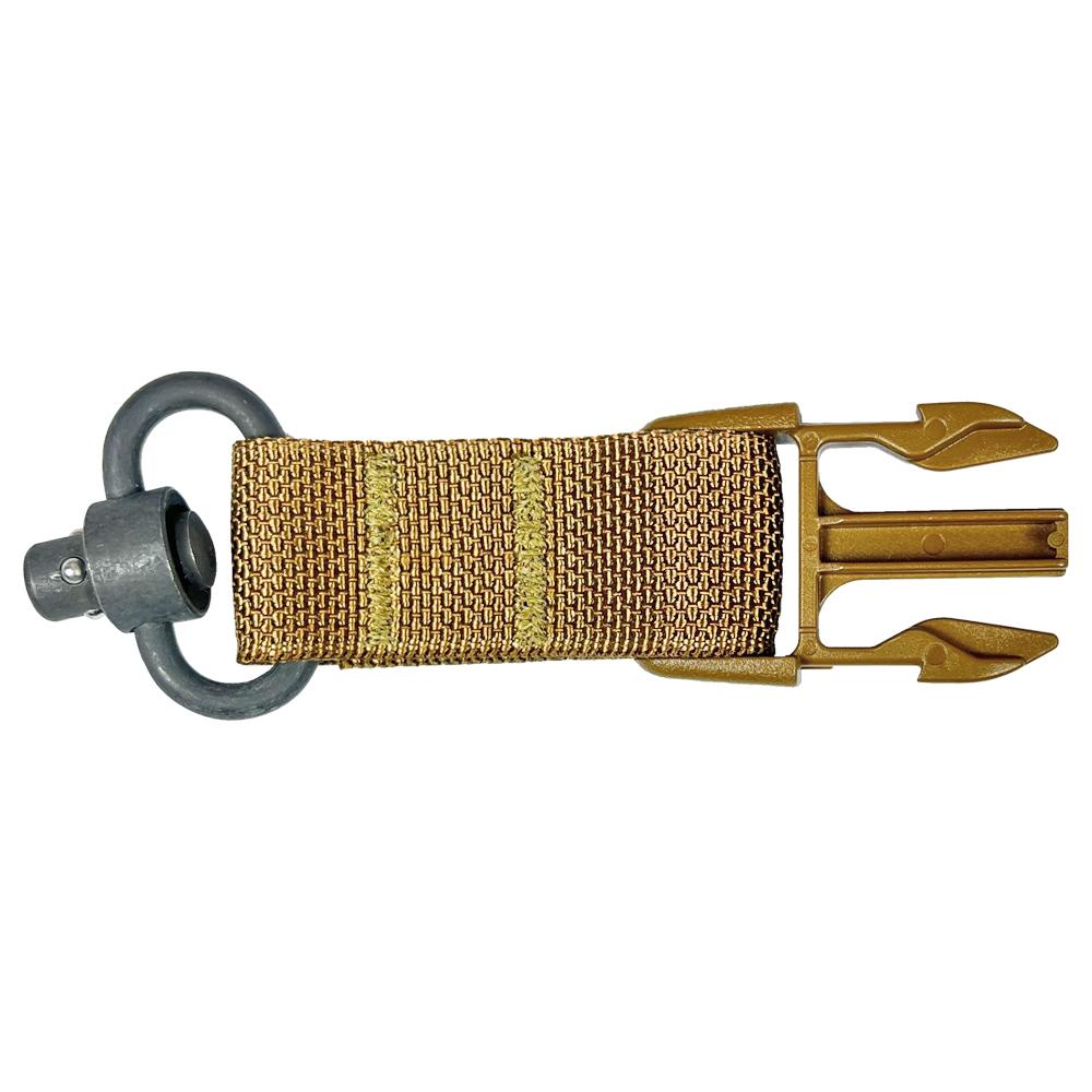 Military Products Shooting|Slings Military Products TacShield Side Release Buckle Attachment for QD Push Button Coyote Brown