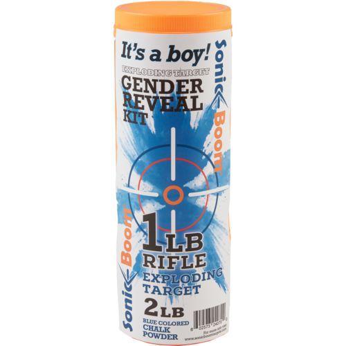 JERENT ENTERPRISES SONIC BOOM Reactive Targets JERENT ENTERPRISES SONIC BOOM Sonic Boom Exploding Rifle Target - Gender Reveal Kit - Boy