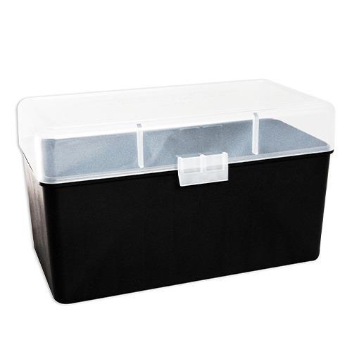 Berry's Mfg Ammo Boxes Berry's Mfg Berry's Mfg 412 Clear Ammo Flip Top Box Holds 50 Rounds - .300 Ultra