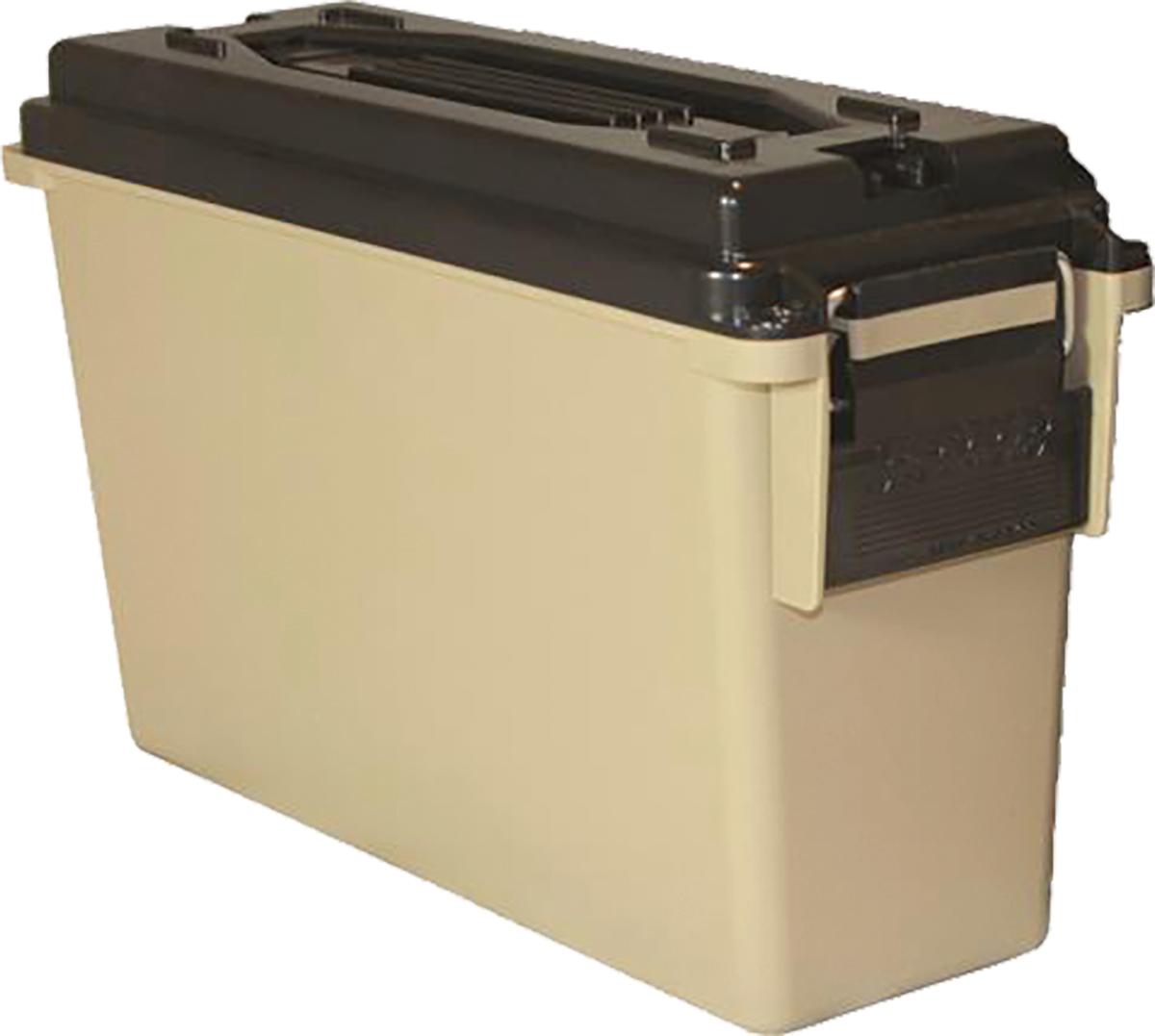 Berry's Mfg Ammo Cans & Dry Box Berry's Mfg Berry's 40 Cal. Plastic Ammo Can (Tan) 9.25"L x 3.5" BW x 3.75"TW x 6.75" H