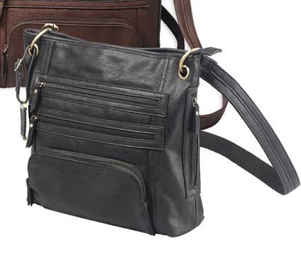 Bulldog Cases Purses Bulldog Cases Bulldog Large Cross Body Style Purse With Holster - Large Black