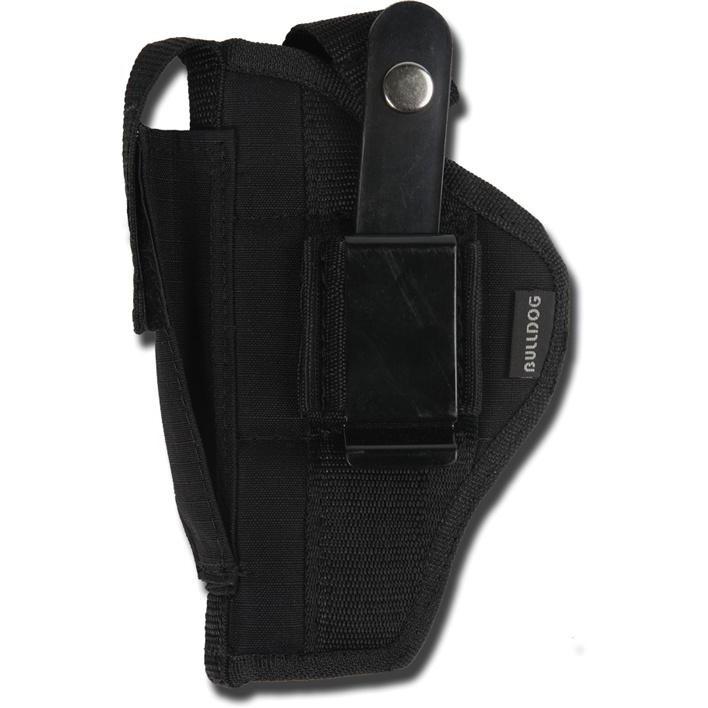 Bulldog Cases Gun Holsters Bulldog Cases Bulldog Extreme Handgun Holster with Belt Loop and Clip for Standard Autos with 2-4" Barrels Black Ambi